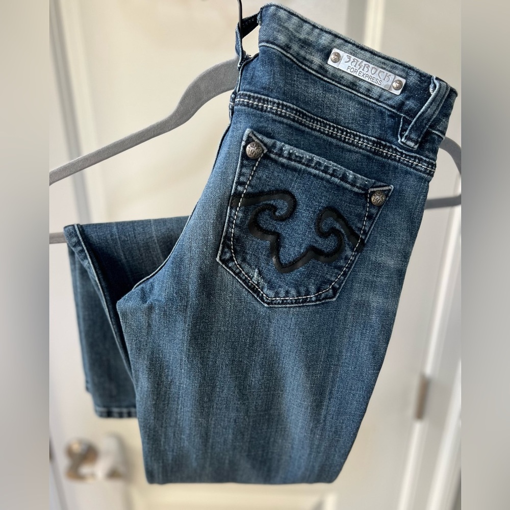 EXPRESS Jeans • Re⚡️ROCK for Express • Boot • BARELY WORN • Size 6 Long